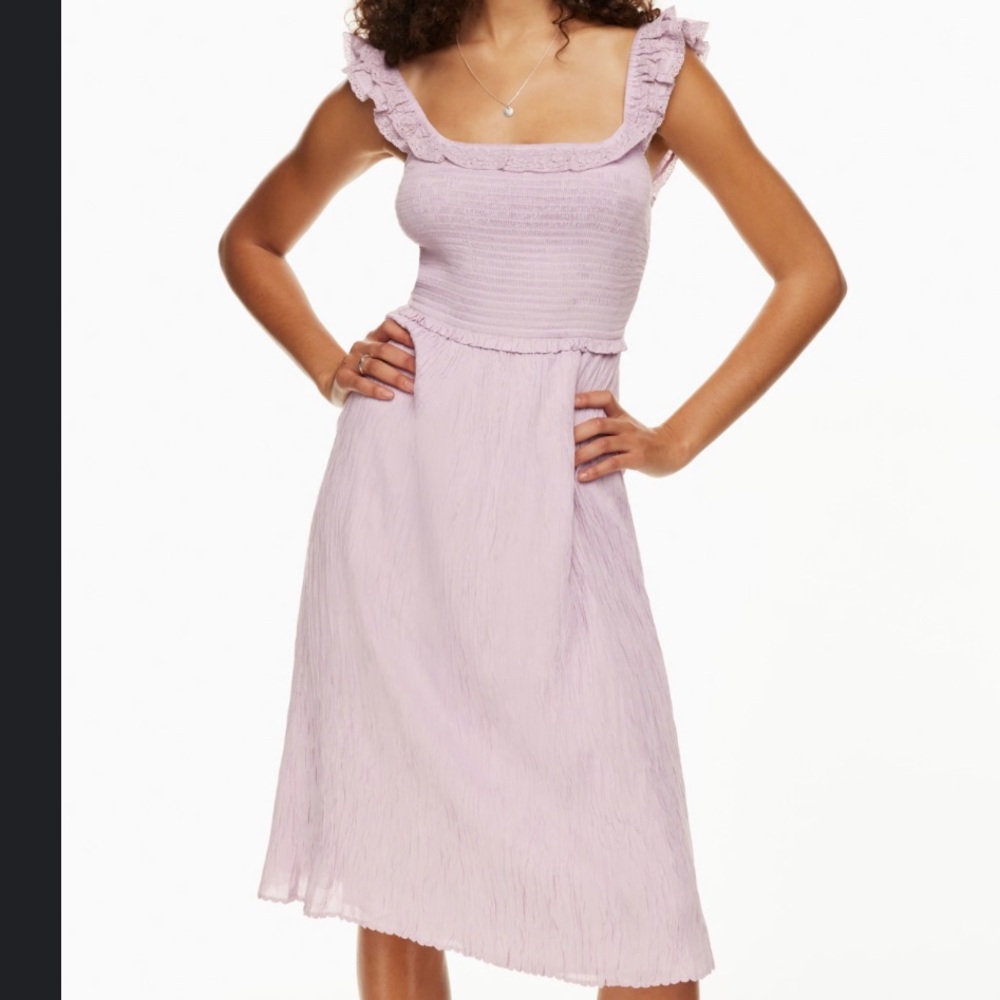 Aritzia Wilfred Reminisce Dress Size XS Sz XS Cloudy Lilac